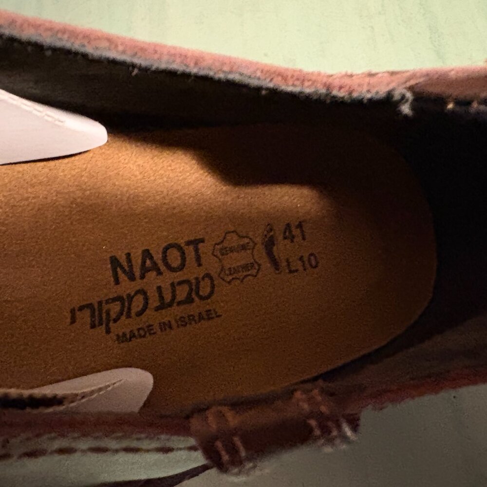 NEW  Womens Naot Brown Leather Buckle Loafers  EU Size 41 US 10 - Picture 5 of 10